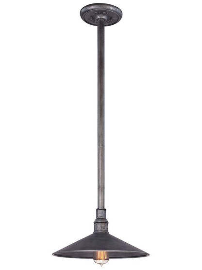 Toledo Collection 14 Inch Pendant in Old Silver